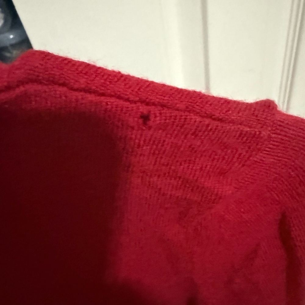 Talbots Red 100% Pure Merino Wool Size XS See Photos - Picture 4 of 7